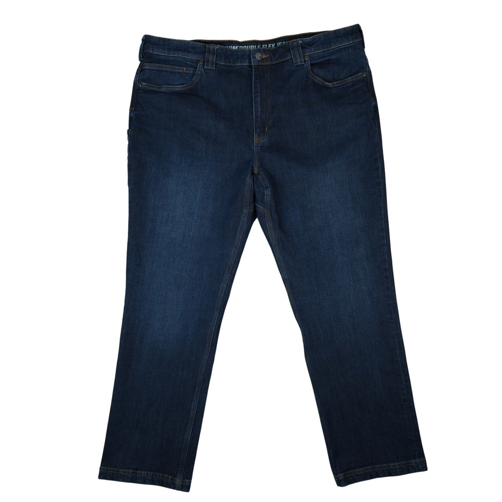 Duluth Trading Co Ballroom Double Flex Jeans Mens 42x32 Dark Wash Blue Gusset